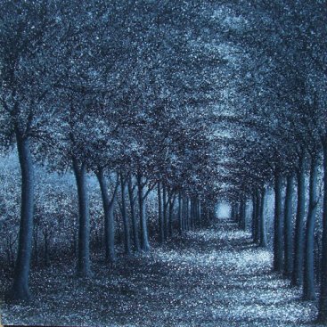 The-Season-of-Love&#8212;SILVER-TRAIL-I,-Narate-Kathong,-120-x-120-cm,-oil-_-acrylic-on-canvas,-2011-[8300]