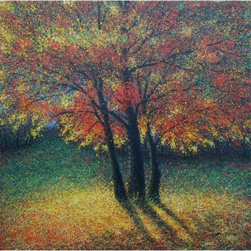 The-Season-of-Love&#8212;THREE-TREES,-Narate-Kathong,-150-x-150-cm-[USD-9,800]