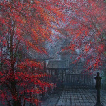 The-Season-of-Love&#8212;BEAUTIFUL-ASIAN-I,-Narate-Kathong,-150-x-150-cm,-oil-_-acrylic-on-canvas,-2012-[8393]
