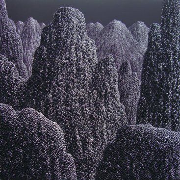 GRAND-MOUNTAIN&#8212;NIGHT-FALL-I,-Saenkom-Chansrinual,-150-x-150-cm,-solid-acrylic-on-canvas,-2012-[8371]